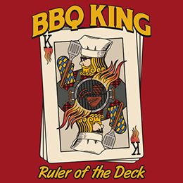 Cardinal Red BBQ King T-Shirt 