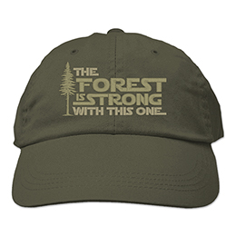 Olive The Forest Is Strong Embroidered Hats 