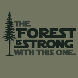 Heather Military Green The Forest Is Strong T-Shirt 