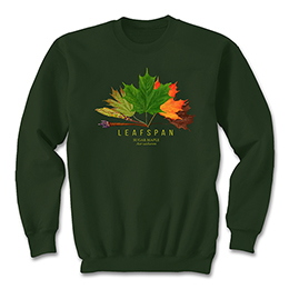 Forest Green Leafspan Sweatshirts 