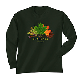 Forest Green Leafspan Long Sleeve Tees 