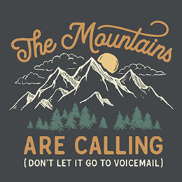 Dark Heather The Mountains Are Calling T-Shirt 