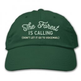 Forest Green The Forest Is Calling Embroidered Hats 