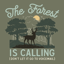 Heather Military Green The Forest Is Calling T-Shirt 