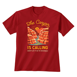 Cardinal Red The Canyon is Calling T-Shirts 