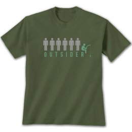Military Green Outsider: Fish T-Shirts 
