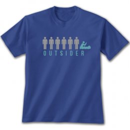 Royal Blue Outsider: Paddle T-Shirts 