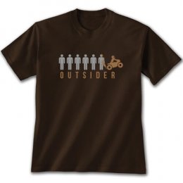 Dark Chocolate Outsider: Ride T-Shirts 