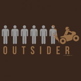 Dark Chocolate Outsider: Ride T-Shirt 