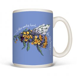 White Blooming Bee Coffee Mugs 