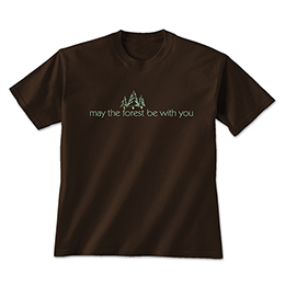 Dark Chocolate May The Forest Be With You Chocolate T-Shirts 