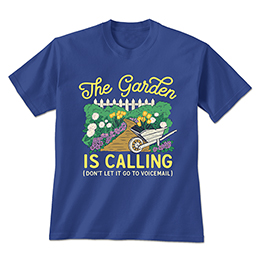 Royal Blue The Garden Is Calling T-Shirts 