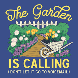 Royal Blue The Garden Is Calling T-Shirt 