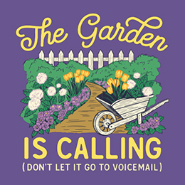 Heather Purple The Garden Is Calling T-Shirt 