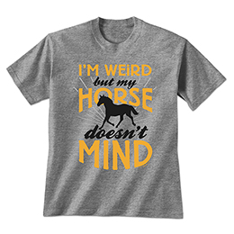 Graphite Heather I'm Weird: Horse T-Shirts 