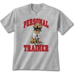 Sports Grey Personal Trainer T-Shirts 
