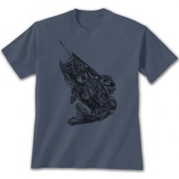 Steel Blue Bass Fusion T-Shirts 