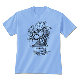 Carolina Blue Gardening Fusion T-Shirts 