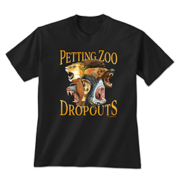Black Petting Zoo Dropouts T-Shirt 