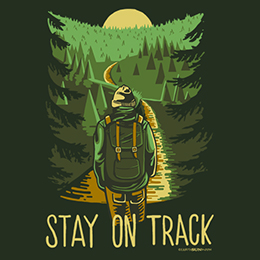 Forest Green Stay On Track T-Shirt 