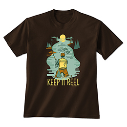 Dark Chocolate Keep It Reel T-Shirts 