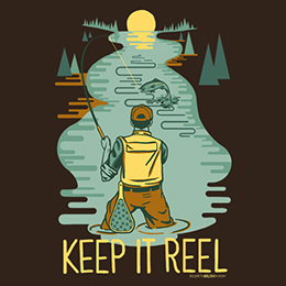 Dark Chocolate Keep It Reel T-Shirt 