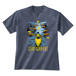 Heather Navy Stay Current T-Shirts 