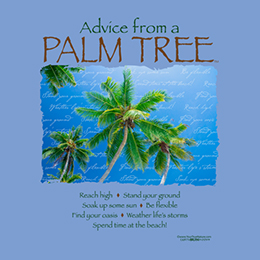 Carolina Blue Advice Palm Tree T-Shirt 