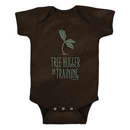 Dark Chocolate Tree Hugger in Training T-Shirt 