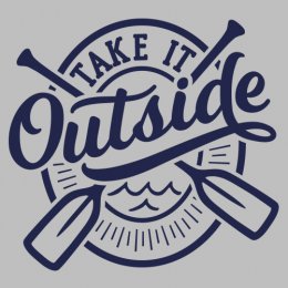 Sports Grey/Navy Take it Outside: Paddle T-Shirt 