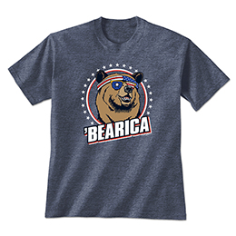 Heather Navy Bearica T-Shirts 