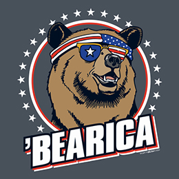 Heather Navy Bearica T-Shirt 