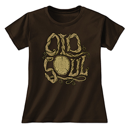 Dark Chocolate Old Soul Ladies T-Shirts 