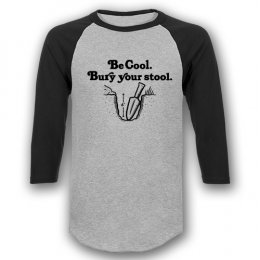 Sports Grey/Black Be Cool Raglan 3/4 Sleeve T-Shirts 