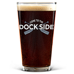 Clear Dock Side-Oars Pint Glass - Color Printed 