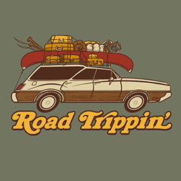 Heather Military Green Road Trippin'-Color T-Shirt 