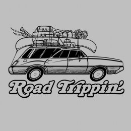 Sports Grey/Black Road Trippin Black T-Shirt 