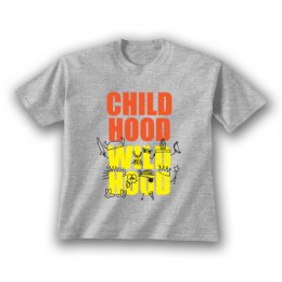 Sports Grey Childhood Wildhood T-Shirts 