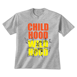 Sports Grey Childhood Wildhood T-Shirts 
