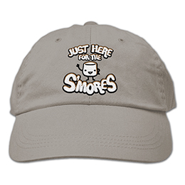 Grey Just Here for the S'mores Embroidered Hats 