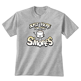 Sports Grey Just Here for the S'mores T-Shirts 