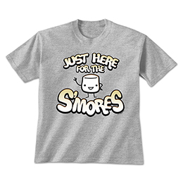 Sports Grey Just Here for the S'mores T-Shirts 