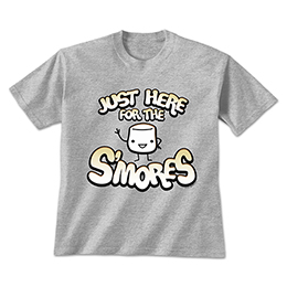 Sports Grey Just Here for the S'mores T-Shirts 