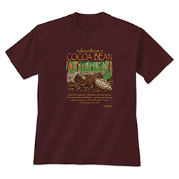 Maroon Advice Cocoa Bean T-Shirts 
