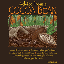 Dark Chocolate Advice Cocoa Bean T-Shirt 