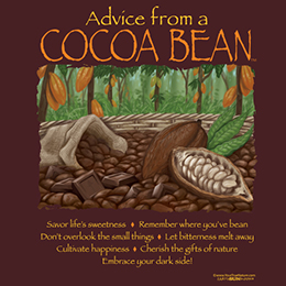 Maroon Advice from a Cocoa Bean T-Shirt 