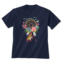 Navy Dream On T-Shirts 