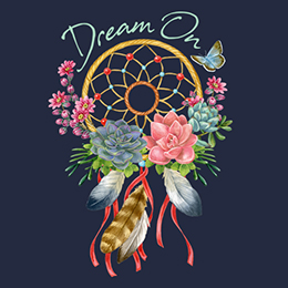 Navy Dream On T-Shirt 