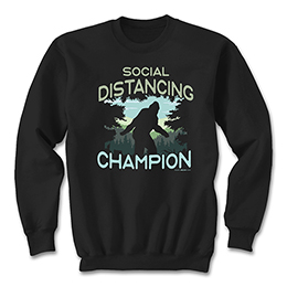 Black Social Distancing Champ Sweatshirts 