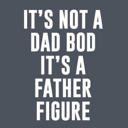 Heather Navy Dad Bod T-Shirt 